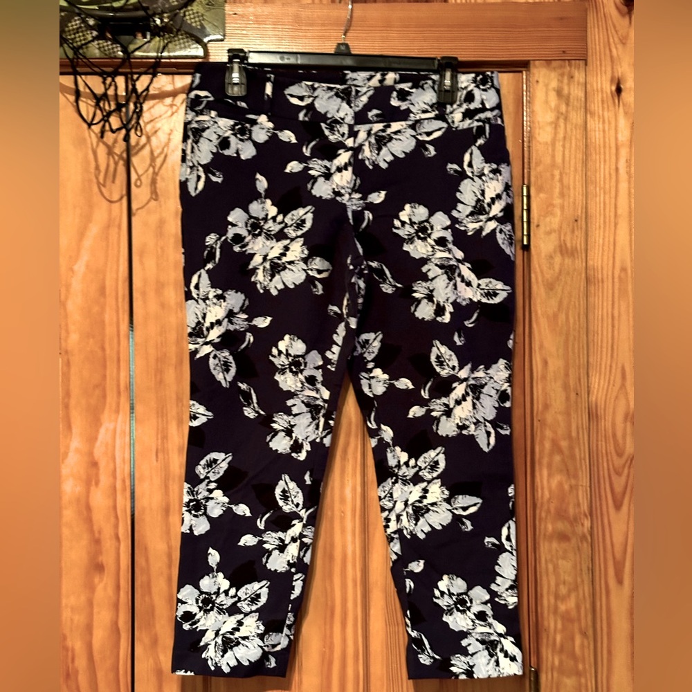 Blue Floral Dress Pants from the Limited
